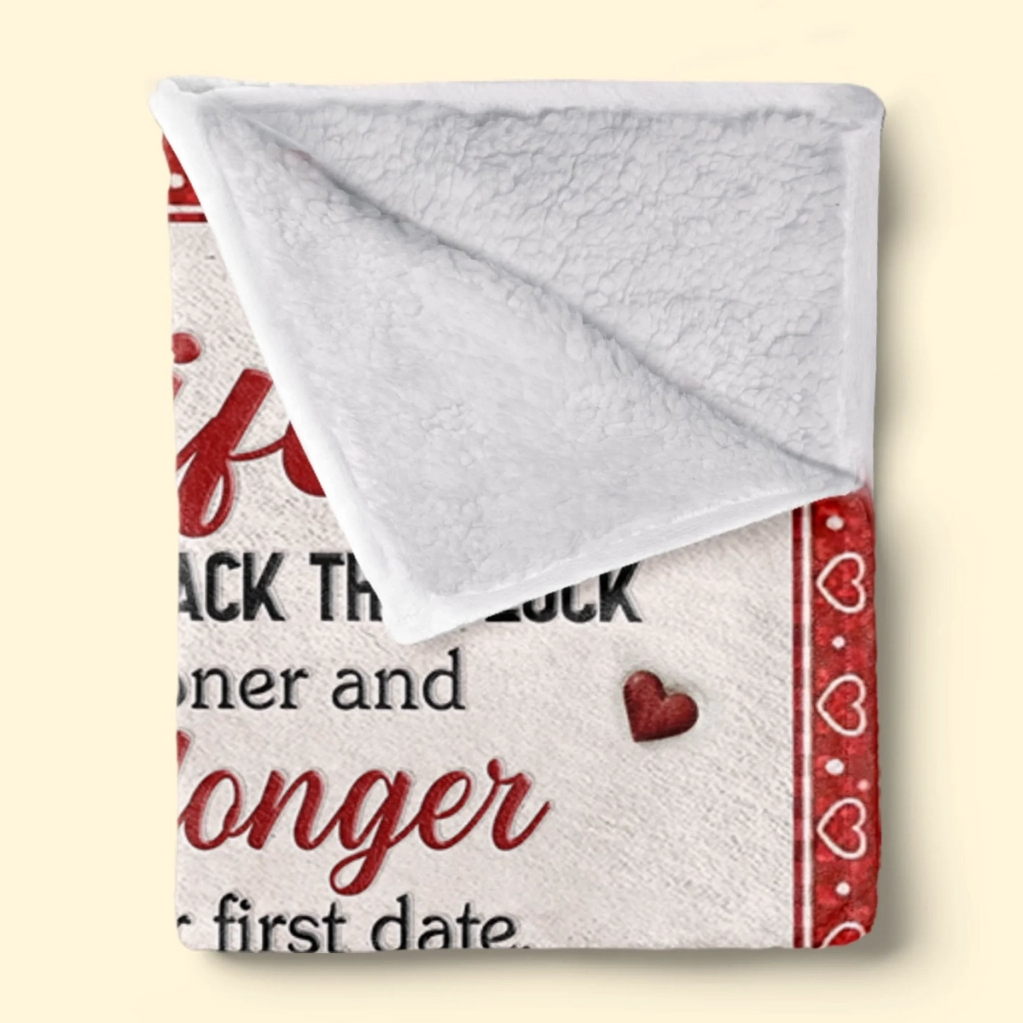 Custom Blanket - Personalized Anniversary Wedding Gifts For Husband And Wife, Him And Her - You And Me Feels Right