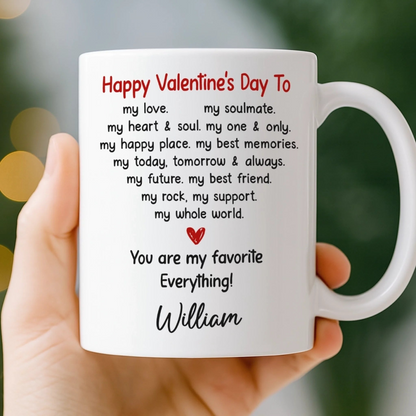 Custom Mug - Personalized Anniversary Wedding Gifts For Husband And Wife, Him And Her - Our Love Moves Forward