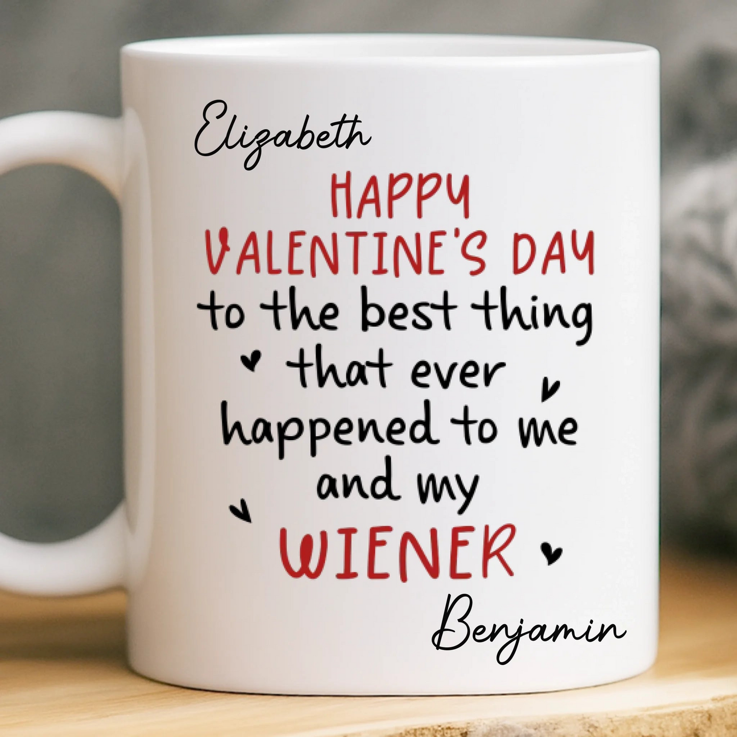 Custom Mug - Personalized Anniversary Valentine Wedding Gifts For Husband And Wife, Him And Her - Together We Grow Braver