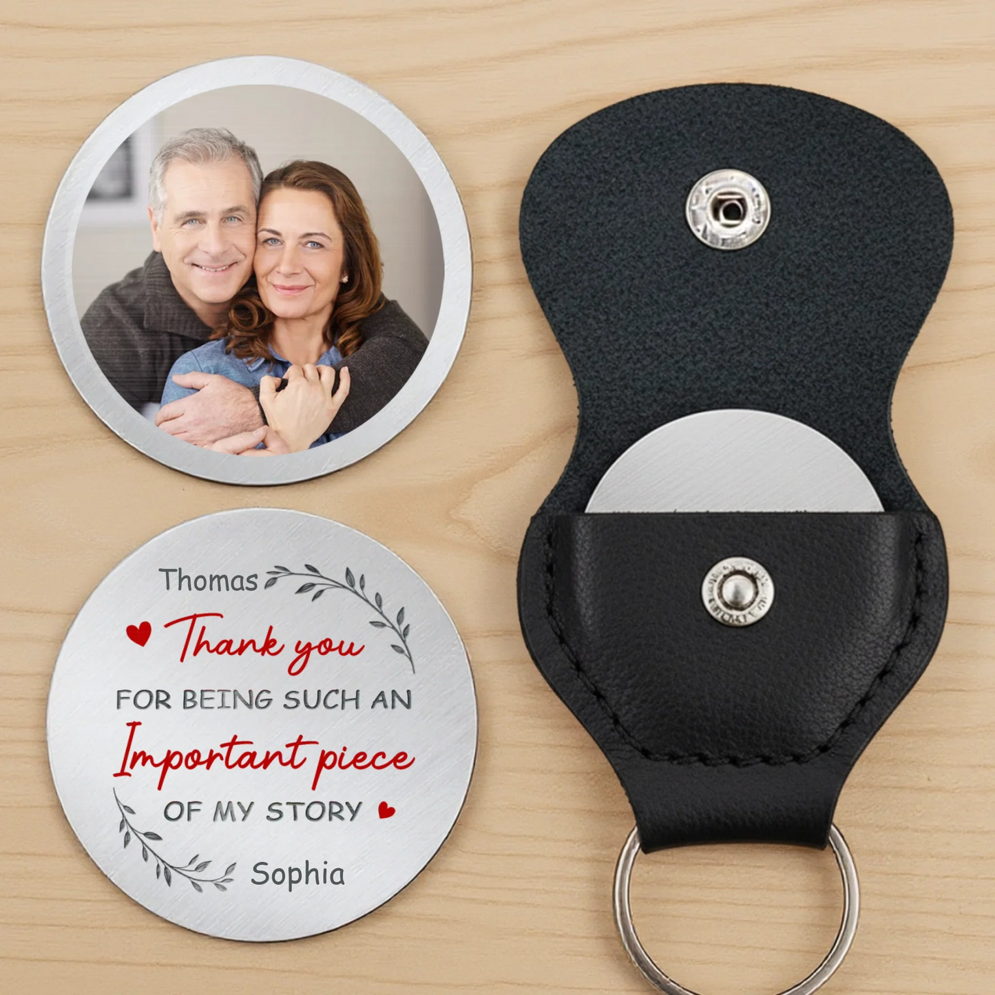Custom Photo Pocket Hug - Personalized Anniversary Wedding Gifts For Husband And Wife, Him And Her - You Are My Forever Person