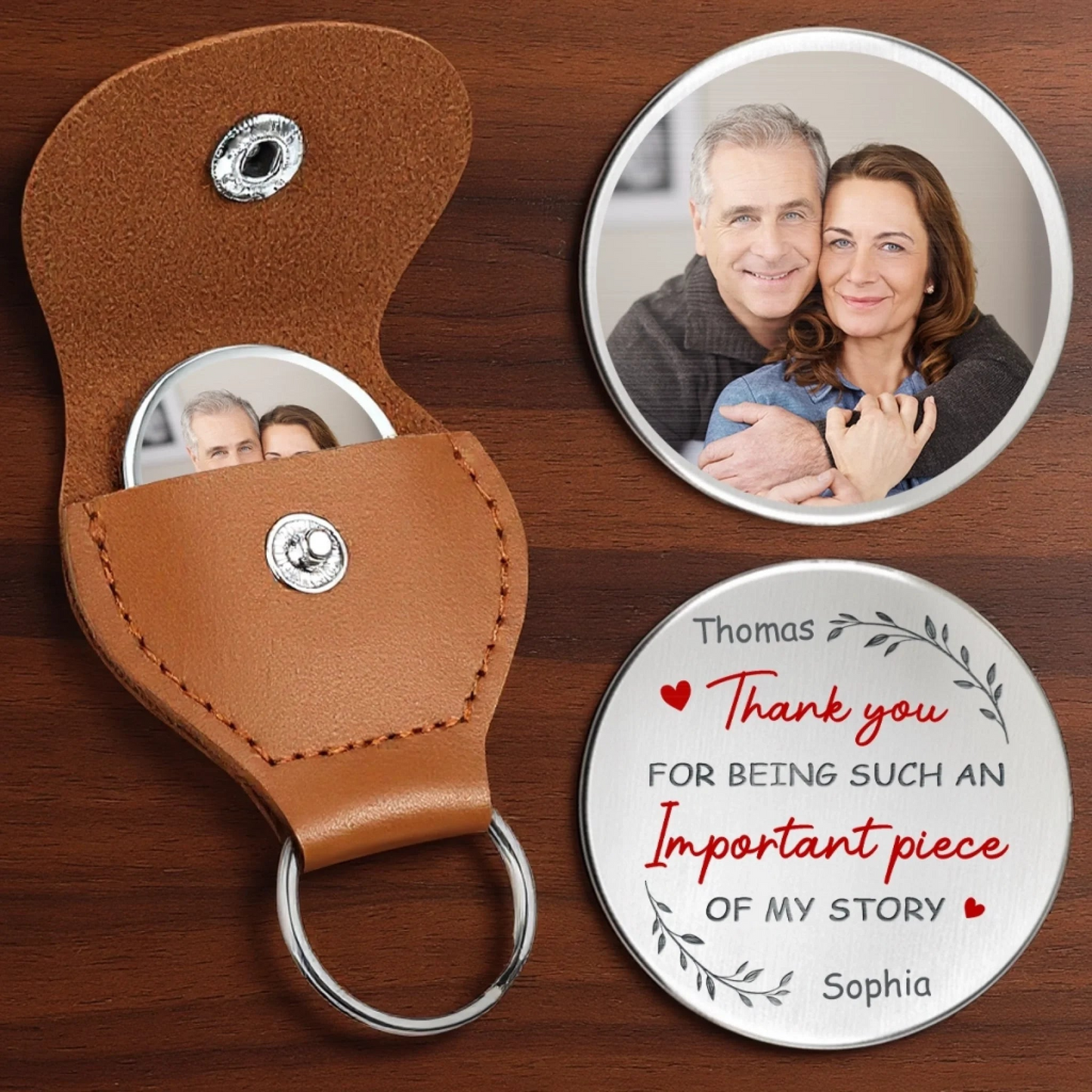 Custom Photo Pocket Hug - Personalized Anniversary Wedding Gifts For Husband And Wife, Him And Her - You Are My Forever Person