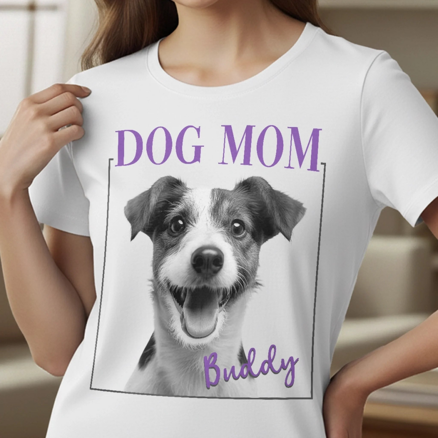 Custom Unisex T-shirt, Premium T-shirt- Personalized Birthday Gifts For Dog Cat Lovers, Dog Dad And Mom, Cat Owners - Proud Cat Mom Energy