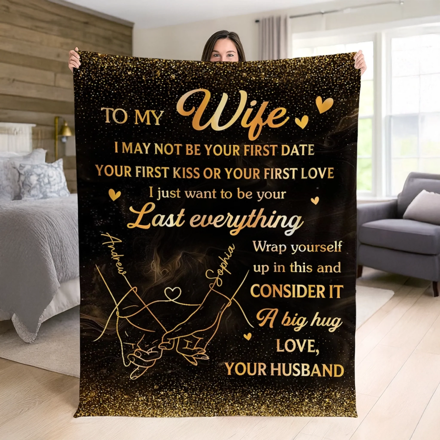 Custom Blanket - Personalized Anniversary Wedding Gifts For Husband And Wife, Him And Her - We Belong In This Moment