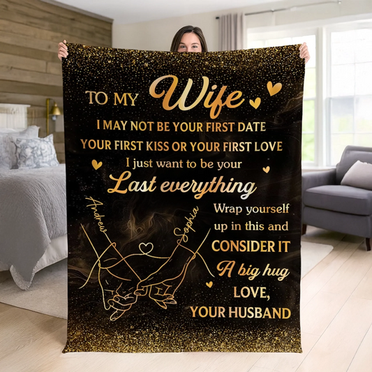 Custom Blanket - Personalized Anniversary Wedding Gifts For Husband And Wife, Him And Her - We Belong In This Moment
