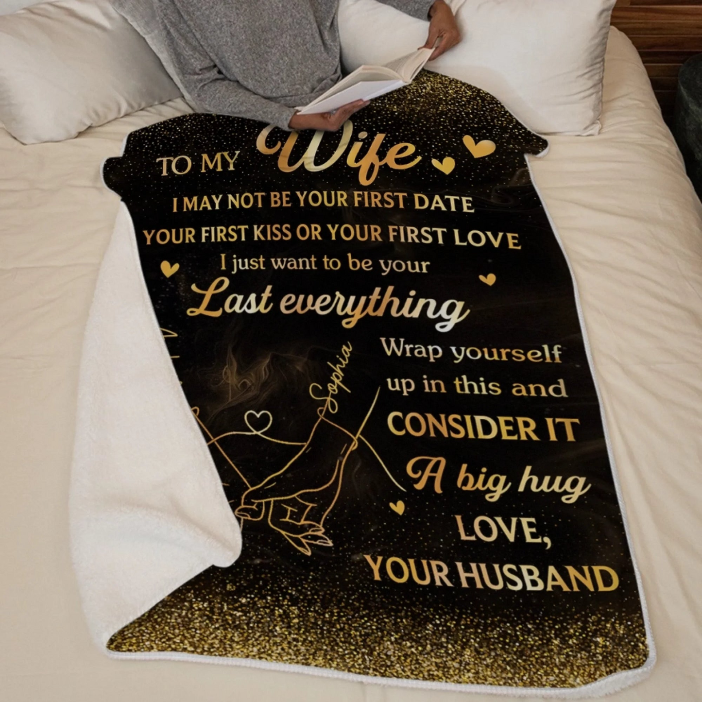 Custom Blanket - Personalized Anniversary Wedding Gifts For Husband And Wife, Him And Her - We Belong In This Moment