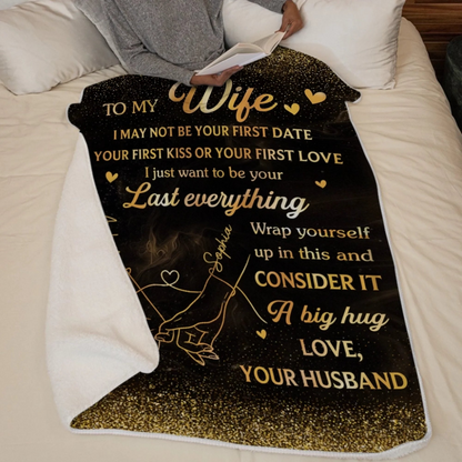 Custom Blanket - Personalized Anniversary Wedding Gifts For Husband And Wife, Him And Her - We Belong In This Moment