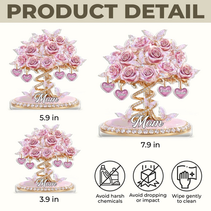 Custom Acrylic Plaque - Personalized Mother's Day Gifts For Mom, Grandma - Grateful For Every Moment