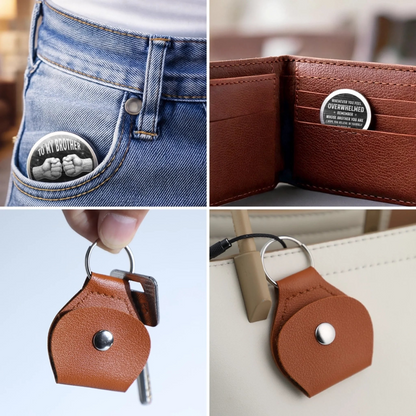 Custom Pocket Hug - Personalized Birthday Gifts For Brother - Stronger When Brothers Stand