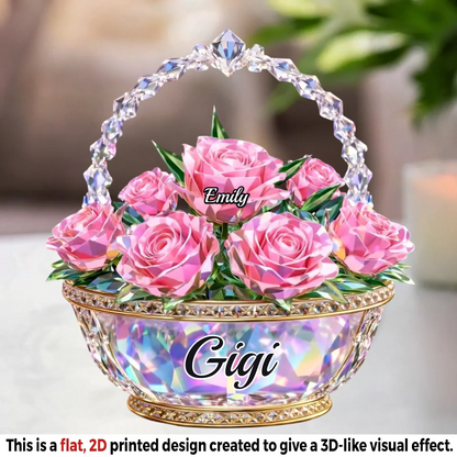 Custom Acrylic Plaque - Personalized Mother's Day Gifts For Mom, Grandma - Mom Is My Home