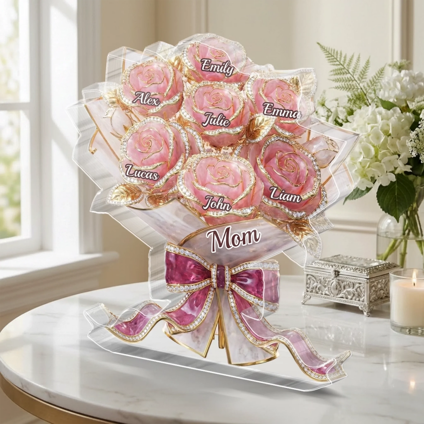 Custom Acrylic Plaque - Personalized Mother's Day Gifts For Mom, Grandma - Grandma Heart Full Of Love