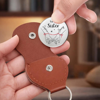 Custom Pocket Hug - Personalized Best Friend Birthday Gifts For Women, Besties, Sisters, BFF - Sisters Make Everything Better