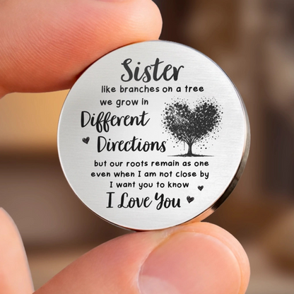 Custom Pocket Hug - Personalized Best Friend Birthday Gifts For Women, Besties, Sisters, BFF - Sisters Make Everything Better
