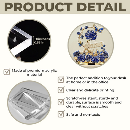 Custom Acrylic Plaque - Personalized Mother's Day Gifts For Mom, Grandma - Grandma And Mom Forever