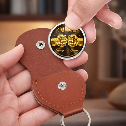 Custom Pocket Hug - Personalized Birthday Gifts For Brother - Built Together Like Brothers