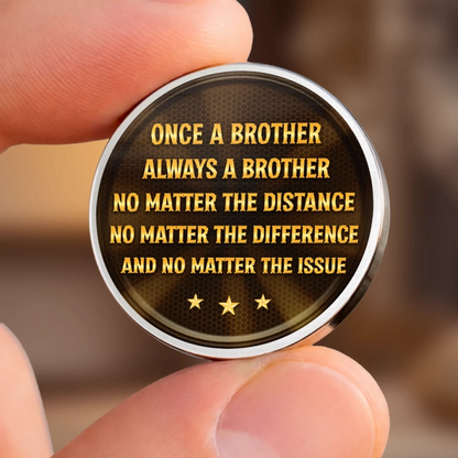 Custom Pocket Hug - Personalized Birthday Gifts For Brother - Built Together Like Brothers
