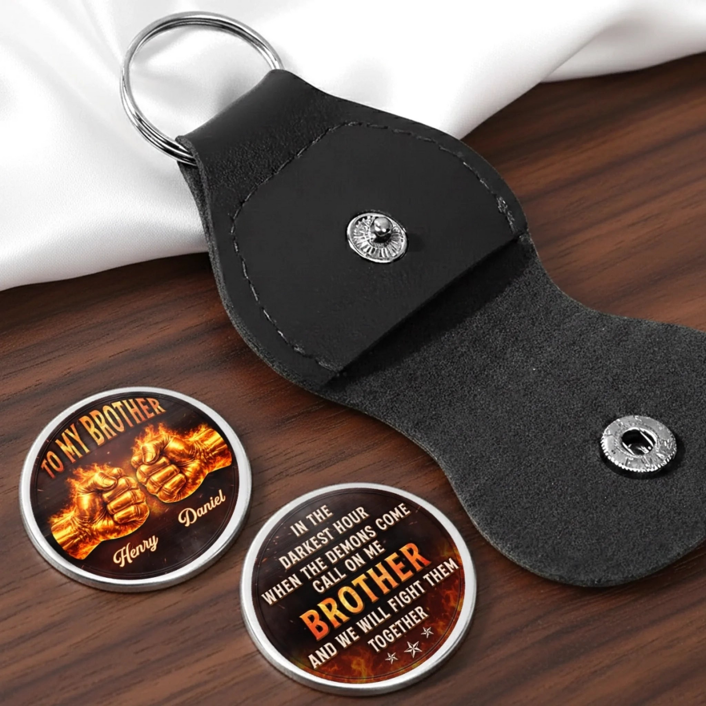 Custom Pocket Hug - Personalized Birthday Gifts For Brother - Brothers Today Tomorrow Always