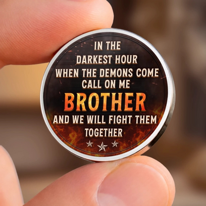 Custom Pocket Hug - Personalized Birthday Gifts For Brother - Brothers Today Tomorrow Always