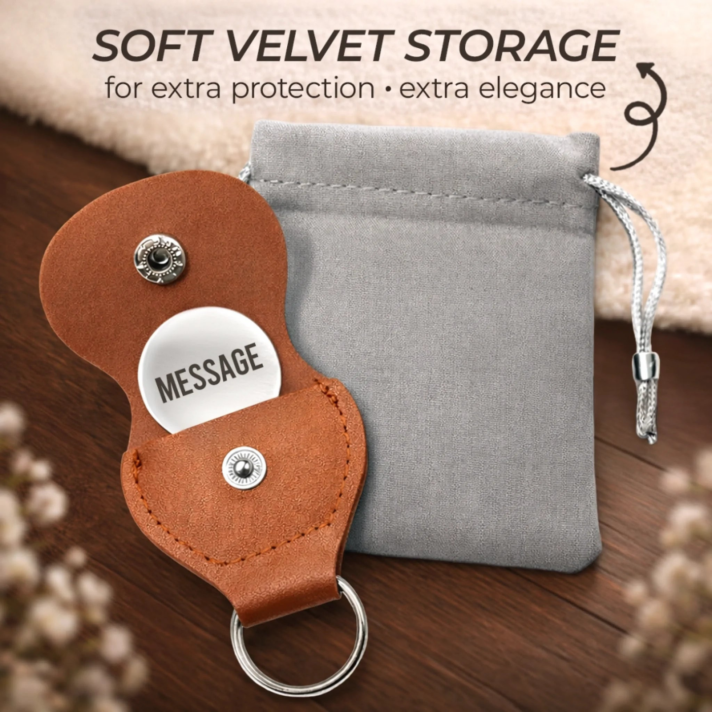 Custom Pocket Hug - Personalized Best Friend Birthday Gifts For Women, Besties, Sisters, BFF - Strong Souls Called Sisters