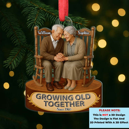 Our First Chirstmast Ornament - Personalized Acrylic Ornament - Custom Name And Year