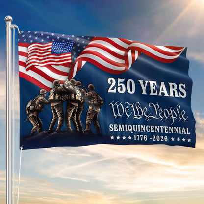 250 Years We The People Semiquincentennial Grommet Flag