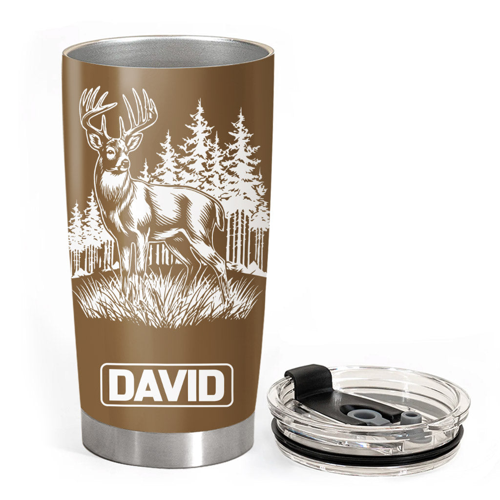 Personalized Hunting Tumbler Gifts for Hunter, Christmas Gifts for Husband, Dad, Father's Day