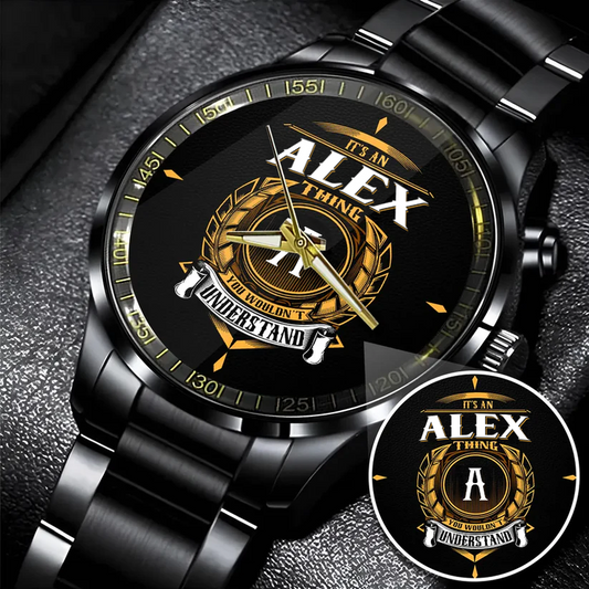 ALEX Personalized Watch, Premium Gift for Anniversary