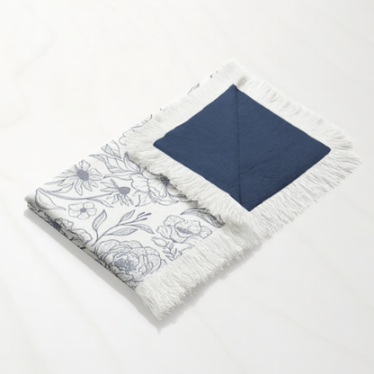 “To the Ones I Love” – Personalized Floral Cotton Throw Blanket
