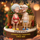 Growing Old Together, Elderly Couple Ornament, Gift for Grandparents