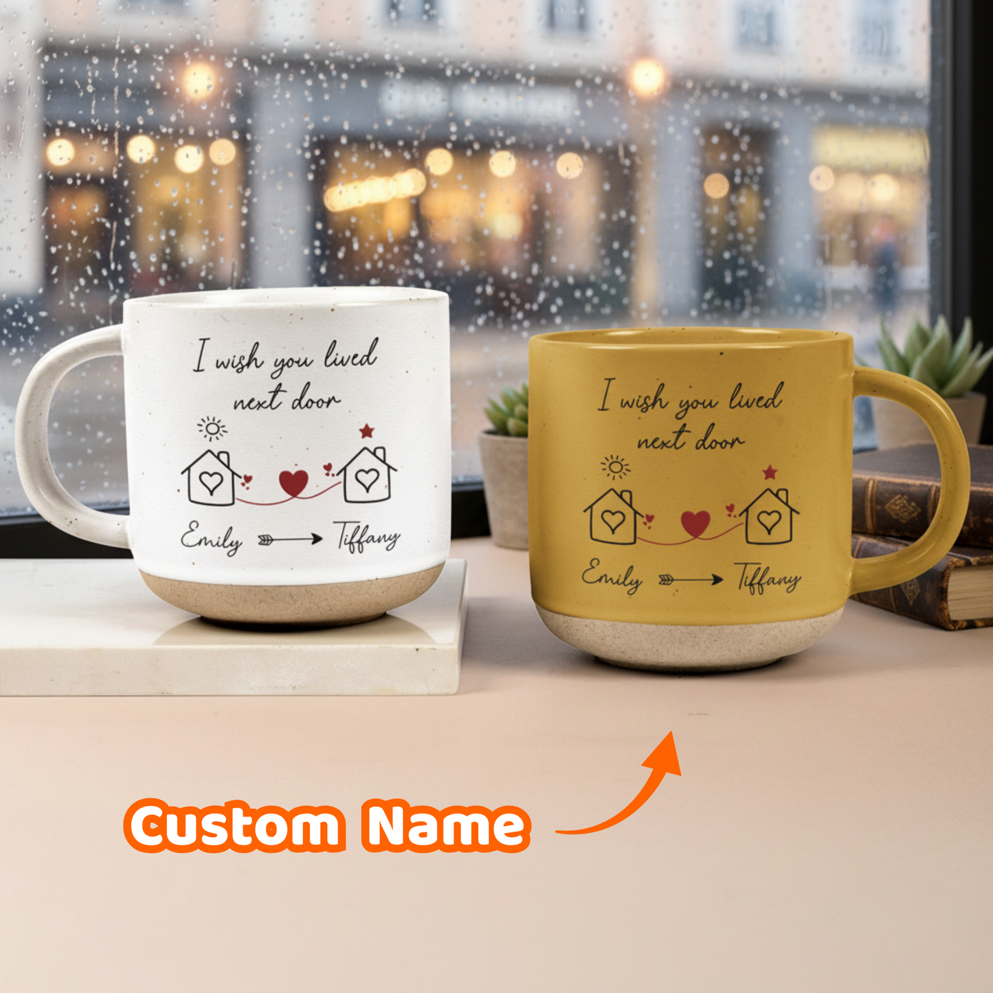 I Wish You Lived Next Door Friendship Mug - Meaningful Gift For Friends