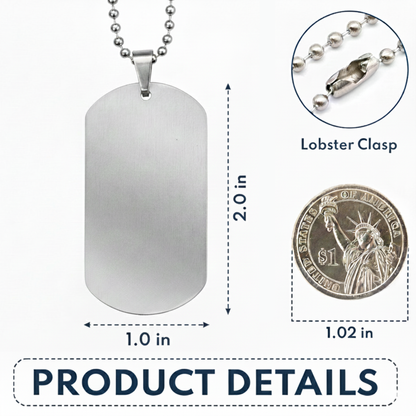 Always Come Home To Me - Personalized Dog Tag Necklace