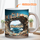 Custom Name Ocean Book Tunnel Ceramic Mug - Personalized Perfect Gift for Readers, Book Lovers