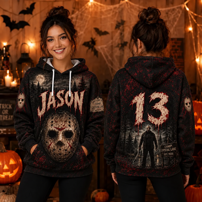 Friday The 13th Jason 3D Graphic Print Hoodie Pullover Hooded Sweater