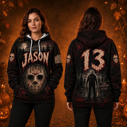 Friday The 13th Jason 3D Graphic Print Hoodie Pullover Hooded Sweater