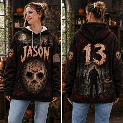 Friday The 13th Jason 3D Graphic Print Hoodie Pullover Hooded Sweater