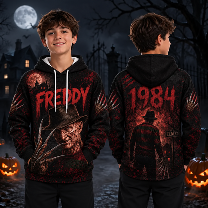 Freddy Krueger A Nightmare on Elm Street 3D Graphic Print Hoodie Pullover Hooded Sweater