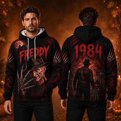 Freddy Krueger A Nightmare on Elm Street 3D Graphic Print Hoodie Pullover Hooded Sweater
