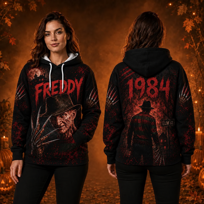Freddy Krueger A Nightmare on Elm Street 3D Graphic Print Hoodie Pullover Hooded Sweater