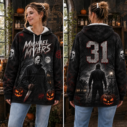 Michael Myers 3D Graphic Print Hoodie Pullover Hooded Sweater