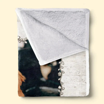 Custom Photo A Big Hug From Me - Pet Memorial Personalized Custom Blanket - Sympathy Gift For Dog Lovers, Cat Lovers, Pet Owners, Pet Lovers