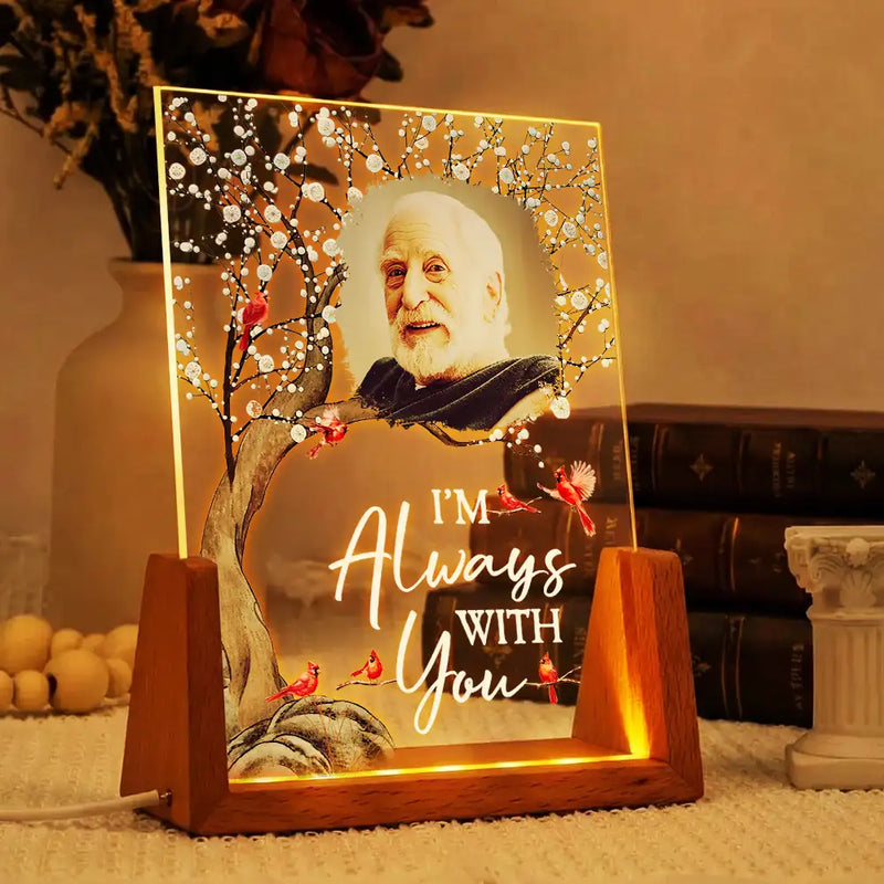 Custom Photo When You Miss Me Have No Fear Memorial - Personalized Night Light