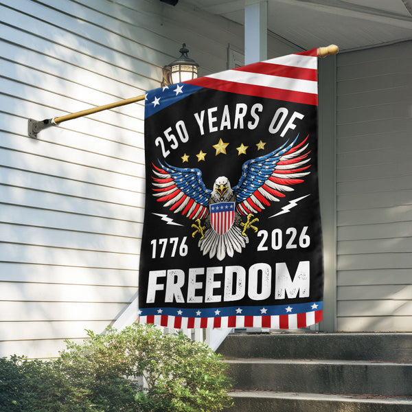 America Semiquincentennial 250 Years of Freedom 250th Anniversary Flag