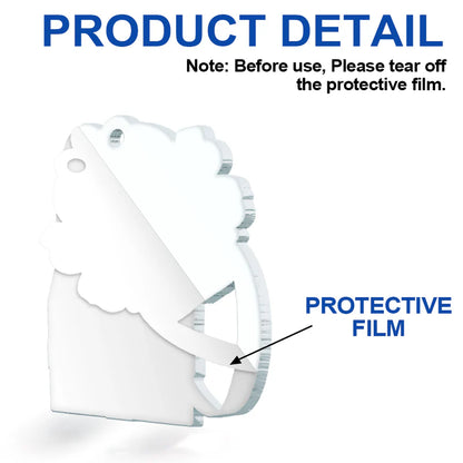 Baby First Christmas, Baby Reveals, Gift Box 3D Effect - Personalized Custom Shaped Acrylic Ornament