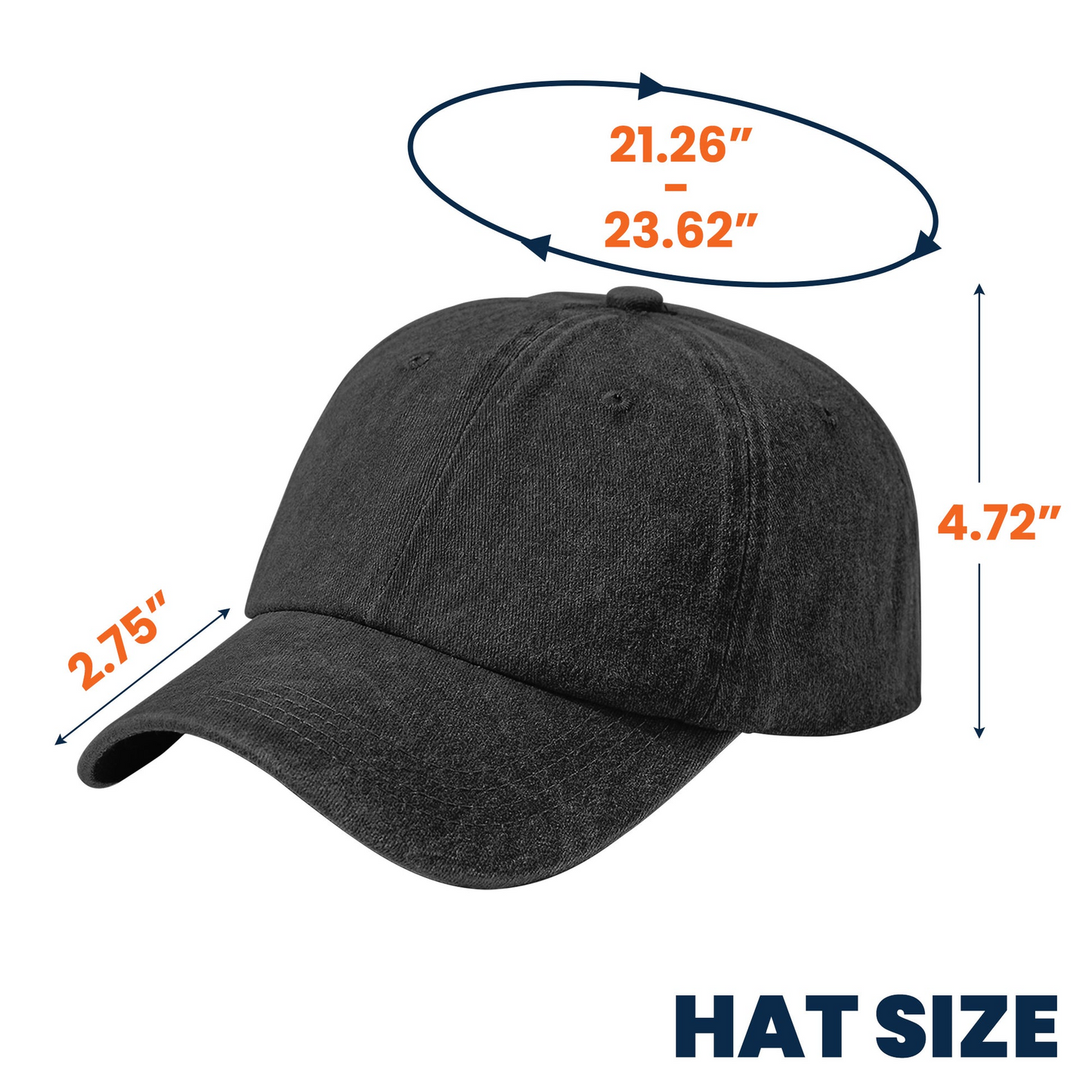 Grandpa USA Flag - Personalized Distressed Denim Cap