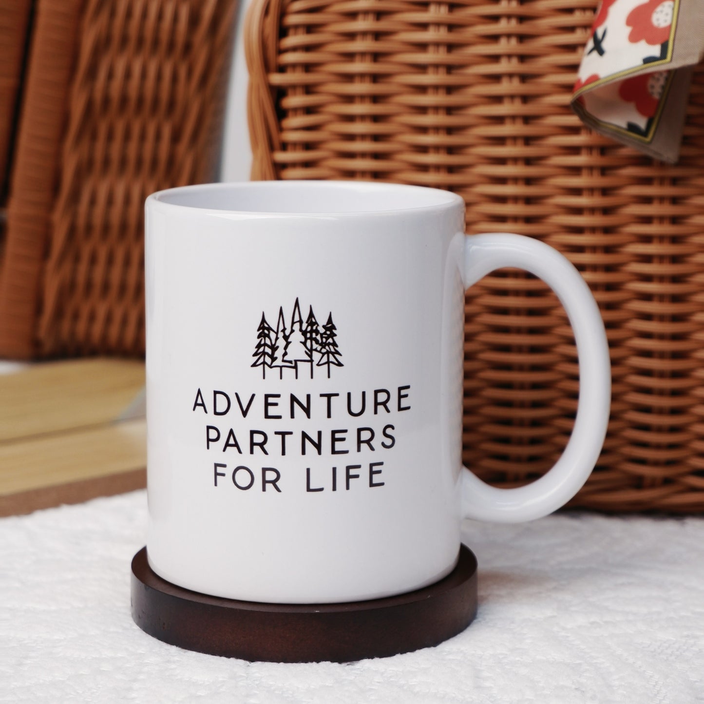 Personalized Adventure Partners for Life Matching Mugs – Custom Couple Name Mug Set, Anniversary & Valentine Gift