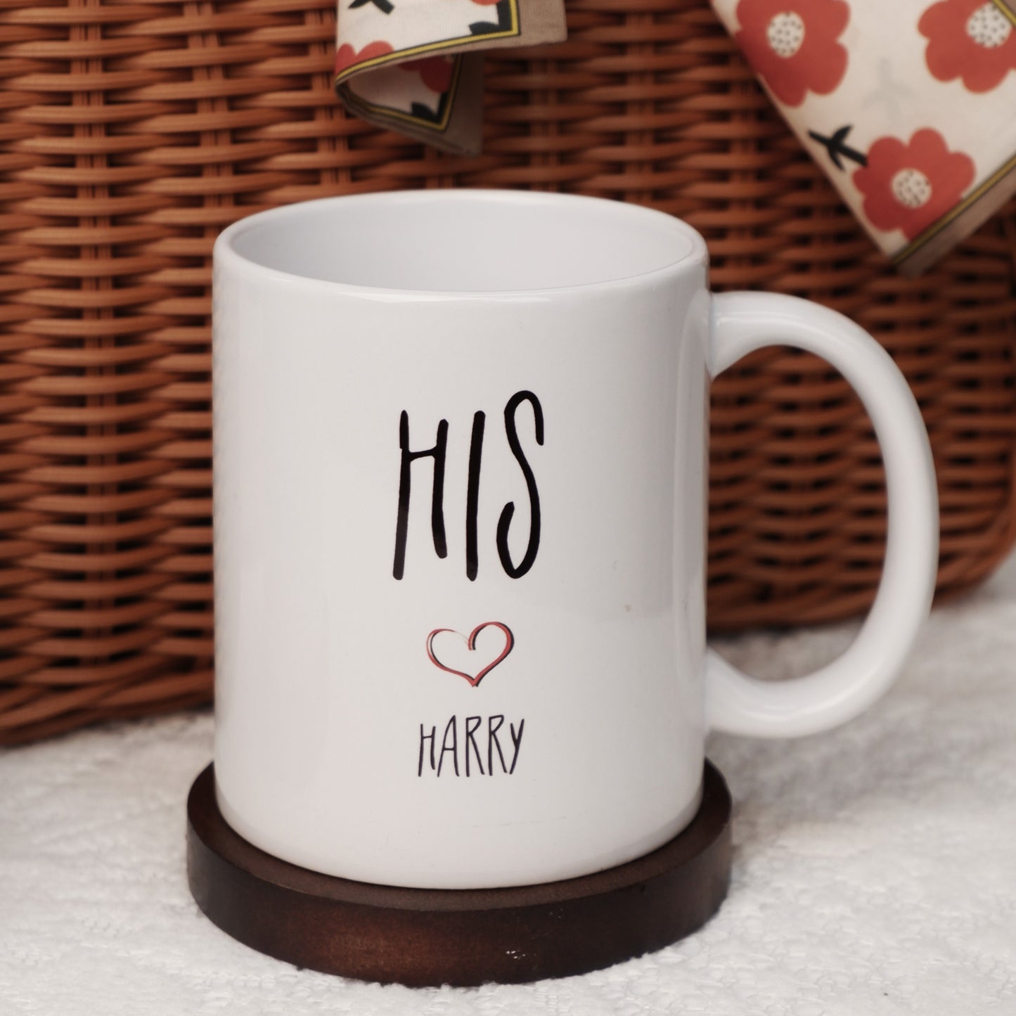 Personalized His & Hers Couple Mugs – Custom Name Mug Set for Valentine’s Day, Anniversaries, and Couples
