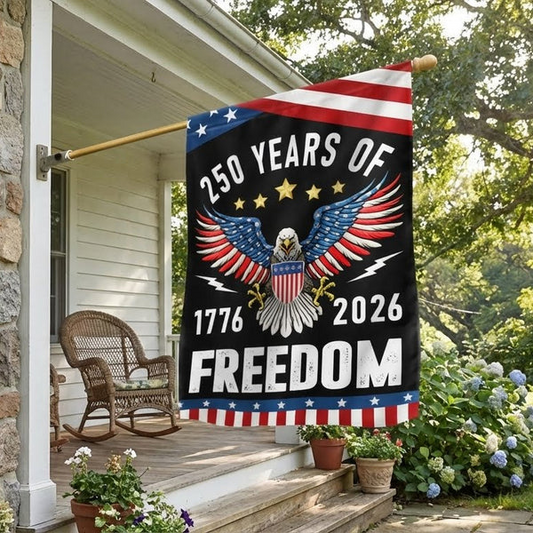 America Semiquincentennial 250 Years of Freedom 250th Anniversary Flag