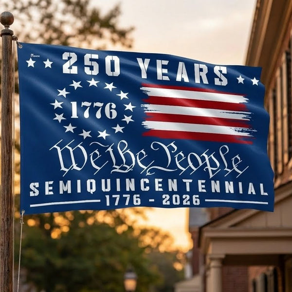 American Flag - America 250th Anniversary We The People Grommet Flag