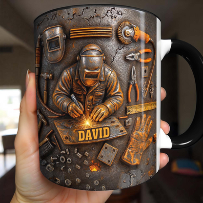 A Durable Bond Crafted with Love, Custom Accent Mug, Gift For Craftsmen