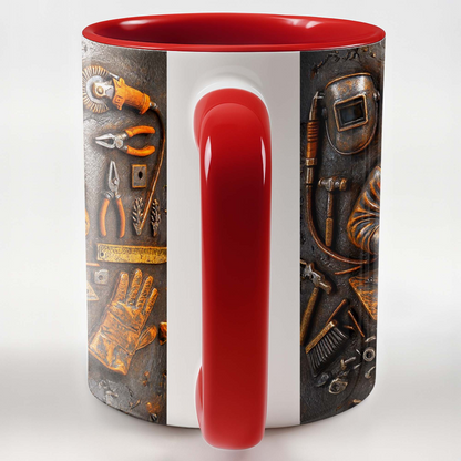 A Durable Bond Crafted with Love, Custom Accent Mug, Gift For Craftsmen
