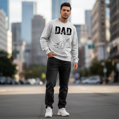 Dad The Man The Myth The Legend - Personalized Sweater Father's Day